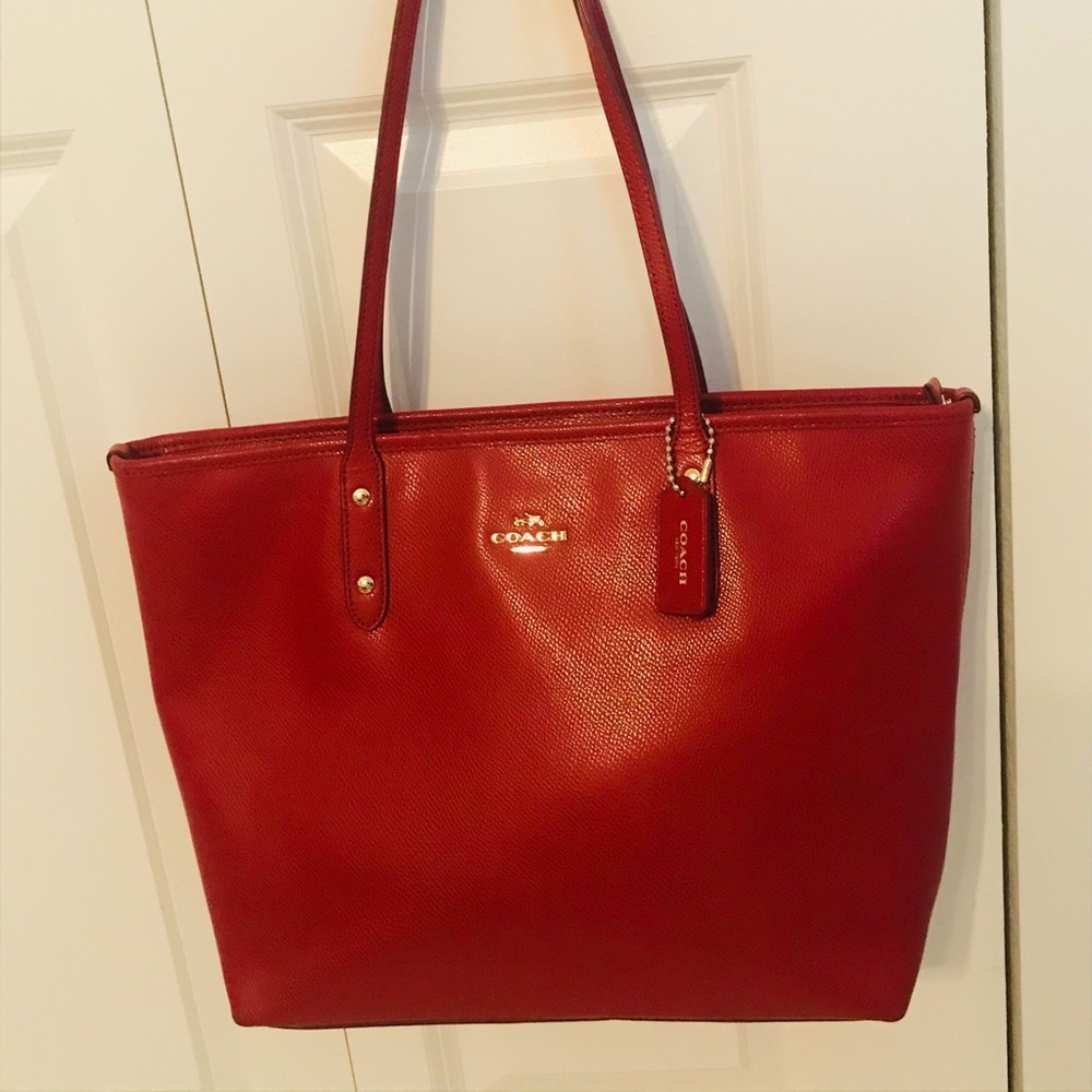 Authentic Coach Tote/Purse - Red